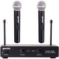Gemini UHF02M 2Channel Wireless Handheld Microphone System S12 UHF-02M-S12
